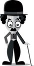 Charlie Chaplin Vector Cartoon Illustration