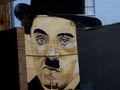 Charlie Chaplin Wall Art in Hollywood, California