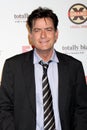 Charlie Sheen arrives at the FX Summer Comedies Party