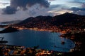 Charlotte Amalie, St Thomas (evening) Royalty Free Stock Photo