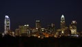 Charlotte City Skyline At Night