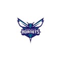 Charlotte hornets logo editorial illustrative on white background