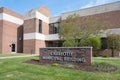 Charlotte MI - April 27, 2024:Charlotte Municipal Building with Police, Fire, and City Hall