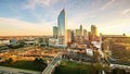 Charlotte north carolina early morning sunrise Royalty Free Stock Photo