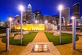 Charlotte North Carolina Park and Skyline