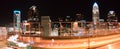 Charlotte North Carolina Skyline View At Night From Roof Top Res