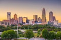 Charlotte, North Carolina, USA Skyline Royalty Free Stock Photo