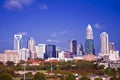 Charlotte uptown cityscape