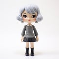 Charlotte Vinyl Toy With Manga-inspired Schoolgirl Outfit