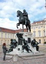 Charlottenburg Palace, equestrian statue of Friedrich Wilhelm I in the Court of Honor, Berlin, Germany