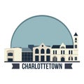 Charlottetown city hall. Vector illustration decorative design Royalty Free Stock Photo