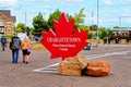 Maple Leaf Sign in Charlottetown Prince Edward Island