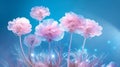 The charm of crystal carnations, its intricately carved petals radiating ethereal brilliance