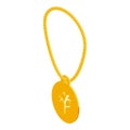 Charm necklace icon, isometric style Royalty Free Stock Photo