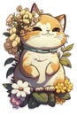 Tender Kitties with Flowers: A Whirlwind of Emotions in Every Soft Fluffball