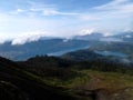 the charm of three lakes from the top of Mount Talang 2
