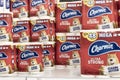 Charmin toilet paper and toilet tissue display. Charmin is a hygiene product manufactured by Procter & Gamble P&G