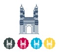 Charminar - Hyderabad City Icon Illustration
