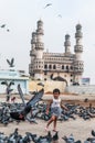 Charminar and Pigeons