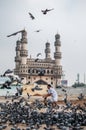 Charminar and Pigeons