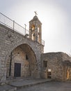 Charming Ancient Maronite Church at Bar`am National Park Israel Royalty Free Stock Photo