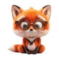 Charming Angry Cartoon Fox on Transparent Background - Ai Generated Royalty Free Stock Photo