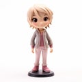 Charming Anime Character Figurine In Pink And Red