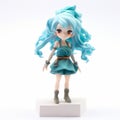 Charming Anime Figurine With Blue Hair - Imago Doll Inspired By Aquamarine