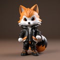 Charming Anime Fox Figurine Design With Realistic And Hyper-detailed Renderings