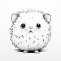 Charming Anime Style Hamster Illustration With Realistic Detailing Royalty Free Stock Photo