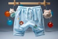 Charming baby pants in a frontal view, perfect for little ones