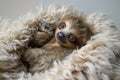 A charming baby sloth appears contemplative