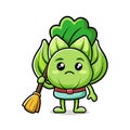 Charming Bok Choy Illustration for Social Media Royalty Free Stock Photo