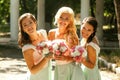 The charming bridesmaids