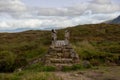 Bridge made of wood and stone, in the highlands of Scotland