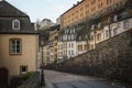 Charming Buildings in Luxembourg Old Town - Luxembourg City, Luxembourg Royalty Free Stock Photo