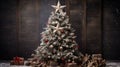 charming christmas tree stars Royalty Free Stock Photo