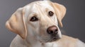 Charming Cream Labrador Retriever with Brown Eyes, Playful and Affectionate in Studio Background Royalty Free Stock Photo