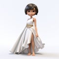 Charming 3d Cartoon Model Of Child In Mythological Style