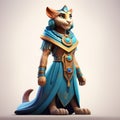 Charming 3d Model Of Ancient Cat In Disney Style