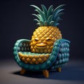 Charming 3d Pineapple Chair By Mike Wright