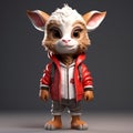 Charming 3d Rabbit For Adventure-themed Game