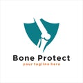 Knee Bone Logo designs concept, Knee Care logo template, Health Bone logo symbol icon Royalty Free Stock Photo