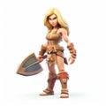 Charming And Detailed Female Clash Of Clans Characters In 3d Style