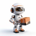 High-quality 3d Rendering Of Sparklecore Delivery Robot Royalty Free Stock Photo