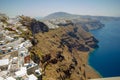 Charming Fira village in the afternoon. Royalty Free Stock Photo