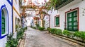 Charming floral streets of Puerto de Mogan in Gran Canaria, Canary island