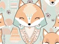 A charming fox embraces the arrival of autumn Royalty Free Stock Photo