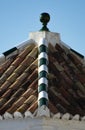 Charming Frigiliana pueblo Spain. Close-up view of rooftops