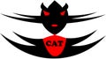 Charming funny cute cat graphic clip art work